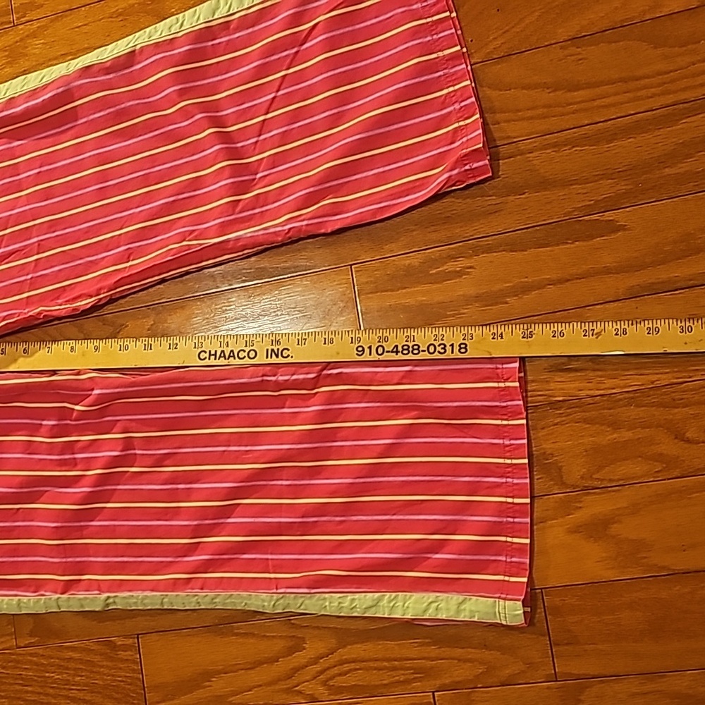 Womens QUE Pajama Pants and tank top.  Pink, Mint Green, Lilac. Medium - Picture 2 of 5